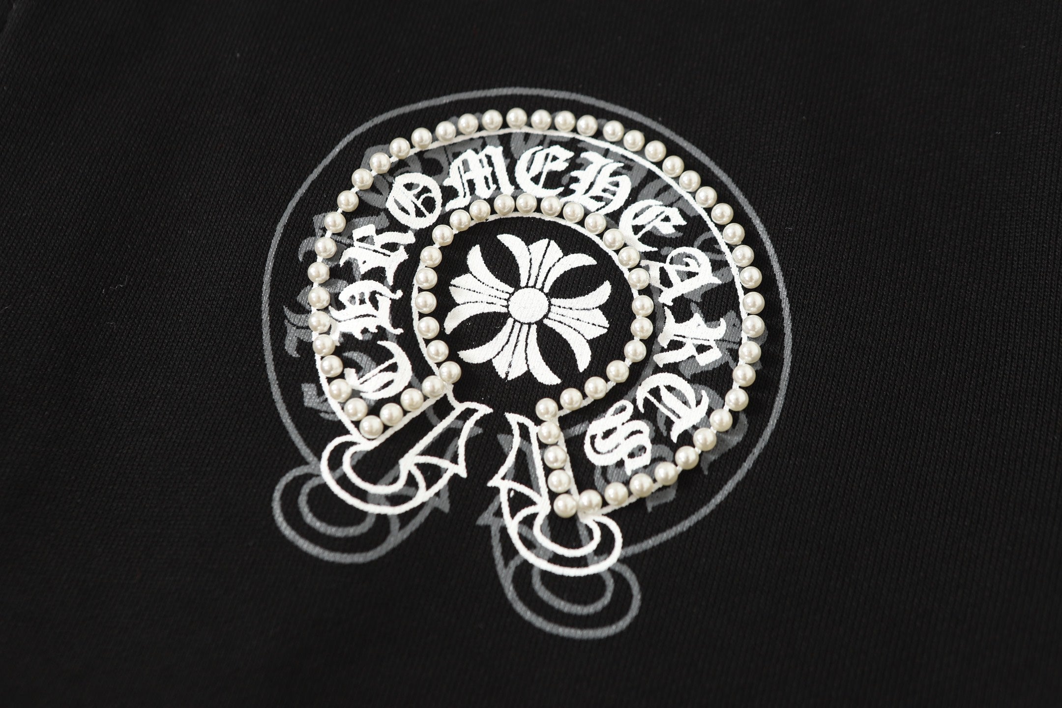 Rhinestone Horseshoe Hoodie - Black Gothic Streetwear Sweatshirt 2601