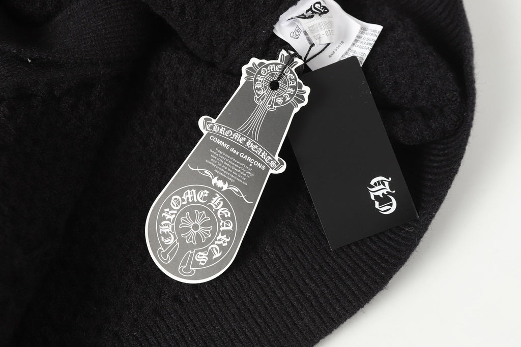 Gothic Cross Knit Cardigan - Black Grey Streetwear Jacket 904
